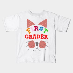 Funny First grader Cat T-shirt Kids T-Shirt